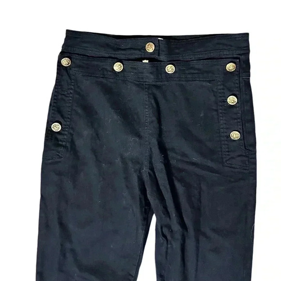 Torn Ronny Kobo Chic Black Button-Detail Jeans - Picture 2 of 6